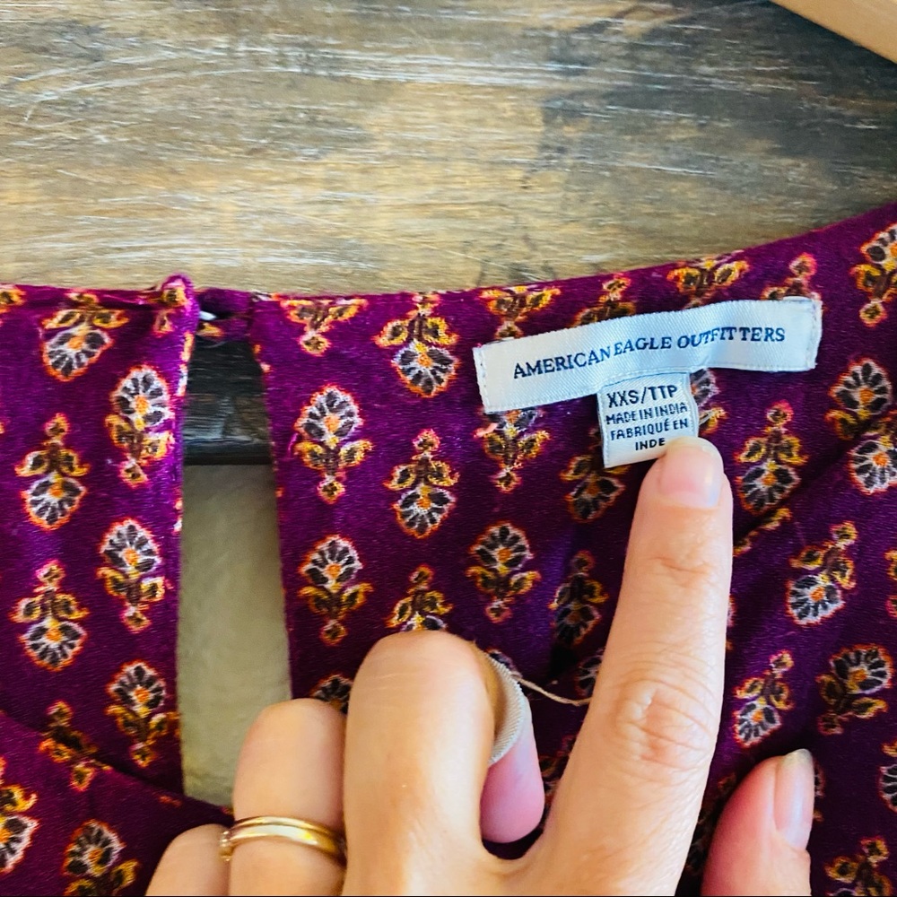 American Eagle Patchwork Boho Dress - image 7